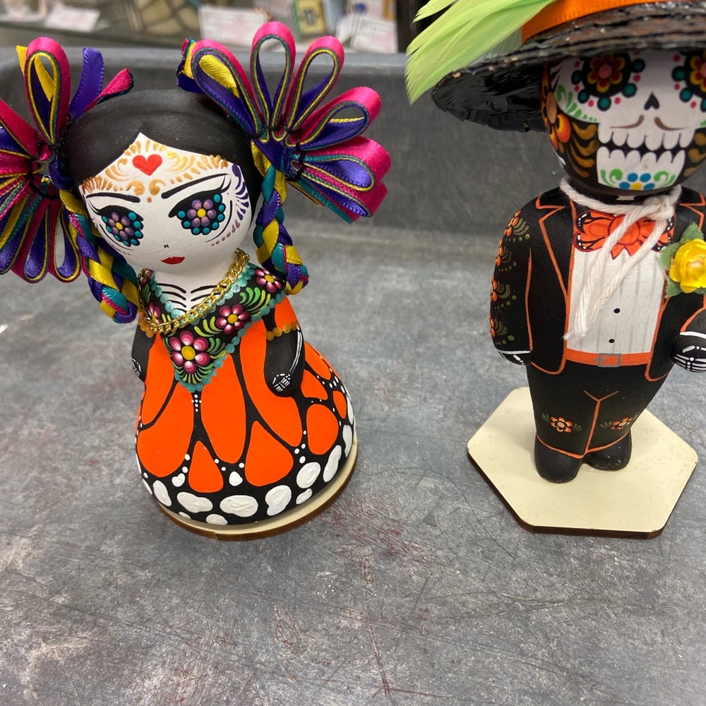 Colorful Day of the Dead Figurines